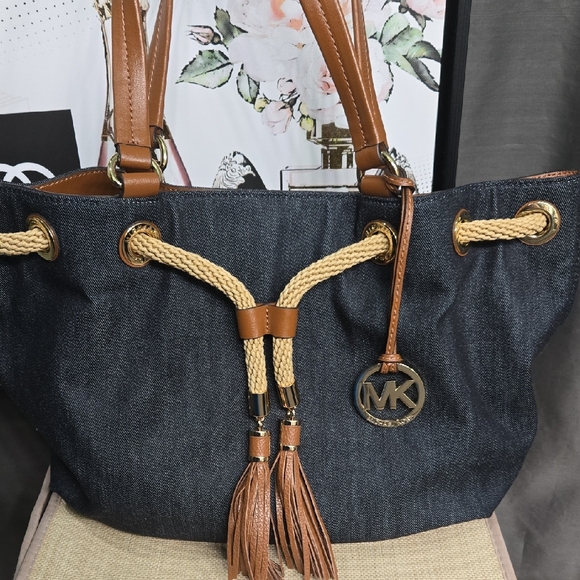 Michael Kors Handbags - *SALE PRICE Michael Kors Denim Tote Bag NWOT